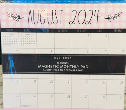 New Rae Dunn full year 2025 monthly magnetic tear-off Calendar