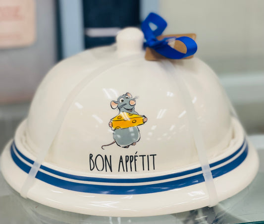 New Rae Dunn x Pixar’s Ratatouille ceramic dome decor BON APPETITE