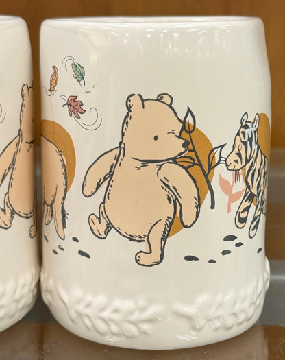 New Rae Dunn x Winnie the Pooh vintage look ceramic coffee mug BLESSED
