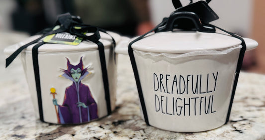 New Rae Dunn x Disney Villains ceramic baking pot DREADFULLY DELIGHTFUL