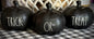 Rae Dunn black ceramic Halloween mini pumpkin decor TRICK OR TREAT