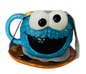 New ceramic COOKIE MONSTER ceramic coffee mug with cookie plate