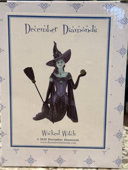 New December Diamonds Halloween green witch  ornament decor