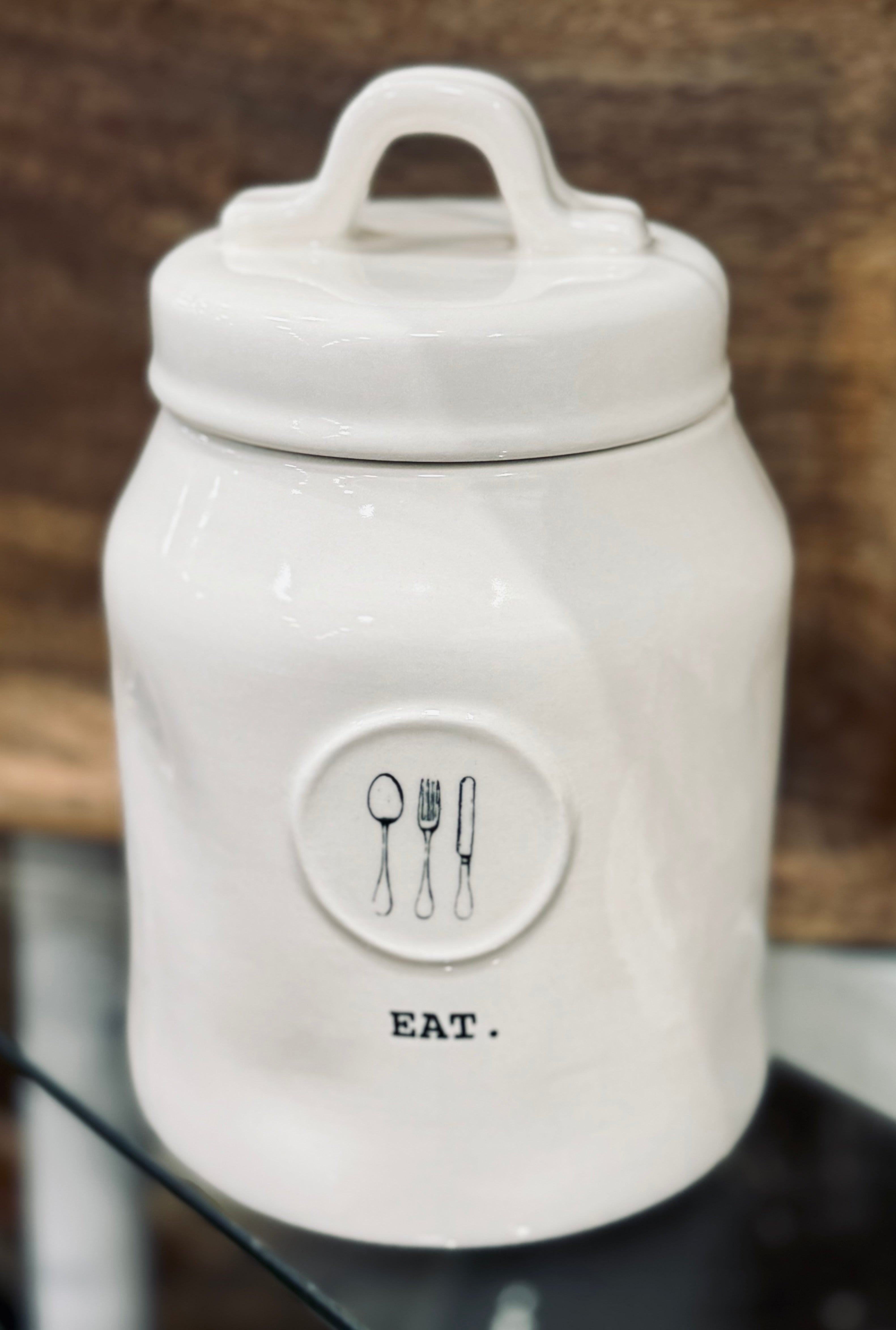 Rae Dunn icon eat baby top canister OG 2017