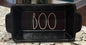 New Rae Dunn black ceramic Halloween 4” mini baking dish BOO