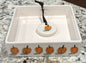 New Rae Dunn white watercolor pumpkins napkin holder
