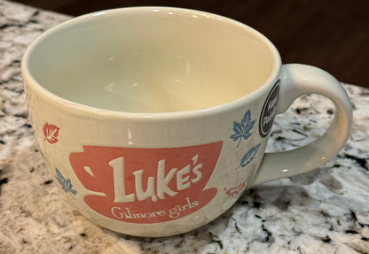 New wax resist ceramic 24oz Luke’s Gilmore Girls fall leaves coffee soup mug decor