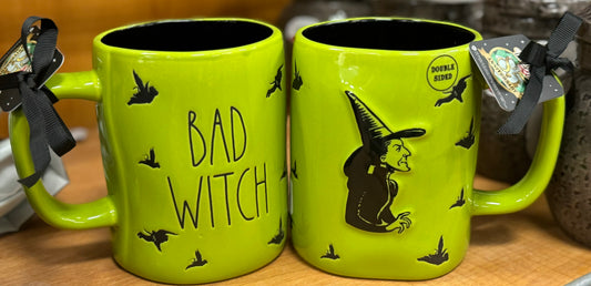 New Rae Dunn x Wizard Of Oz ceramic Halloween decor coffee mug BAD WITCH