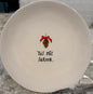 Rae Dunn 8” ceramic holiday serving plate TIS THE SEASON
