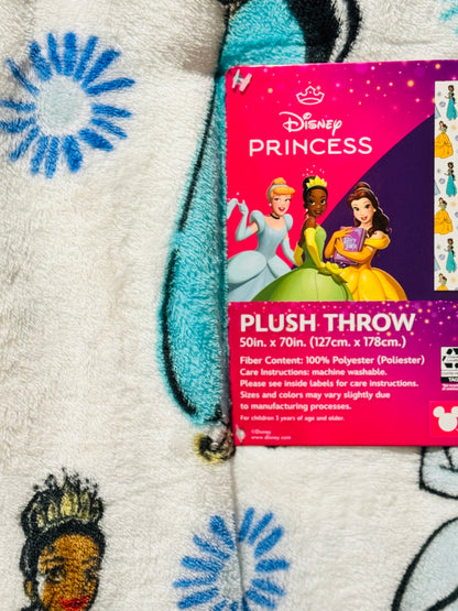 New white Disney Princess 👑 throw blanket 50x70