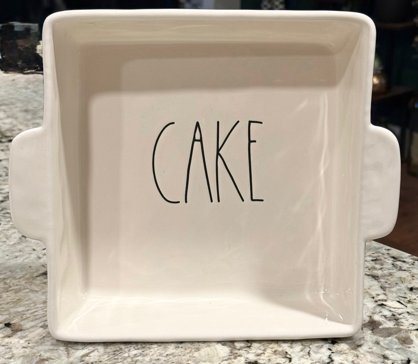 New Rae Dunn white ceramic 8.5” CAKE baking pan