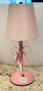 New portable LED pink Coquette metal touch lamp decor