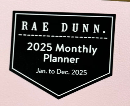 New soft cover 2025 full year planner -pink floral Jan 25-Dec 25