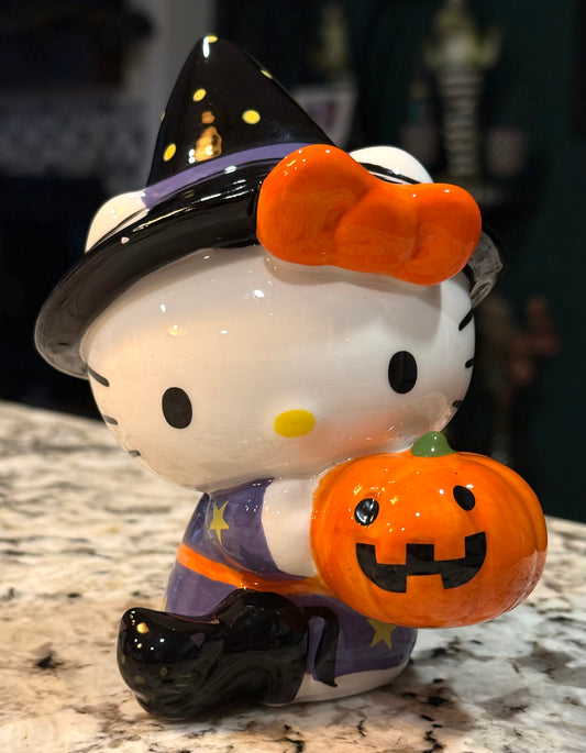 New Blue Sky Ceramics Hello Kitty Halloween decor 4”