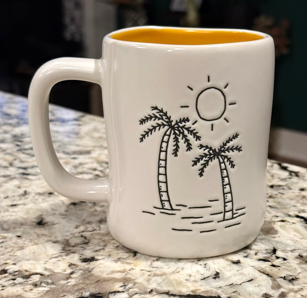 New Rae Dunn white ceramic coffee mug LA