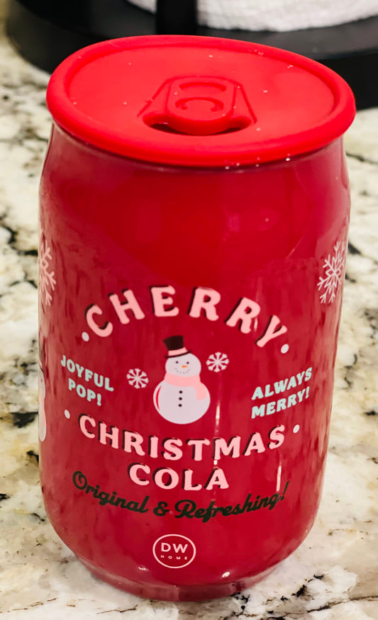 New DW Home Soda Pop can Christmas candle-CHRISTMAS COLA