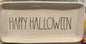 Rae Dunn white ceramic 14x6.5 HAPPY HALLOWEEN platter serving tray