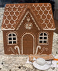New Cupcakes and Cashmere ceramic 7x6.5 light up brown gingerbread house Christmas decor