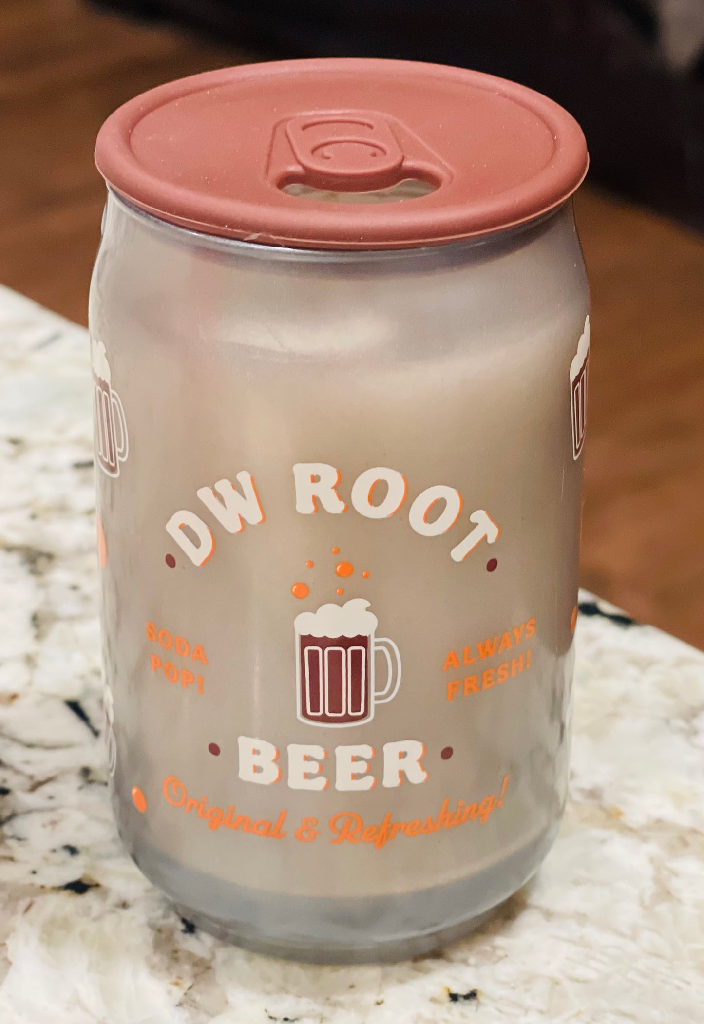 New DW small sized Soda Pop jar Candle-ROOTBEER