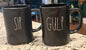 New Rae Dunn black ceramic mug set SIP/GULP