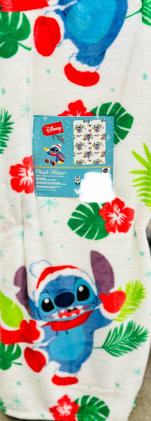 New Lilo and Stitch Christmas throw blanket 50x70