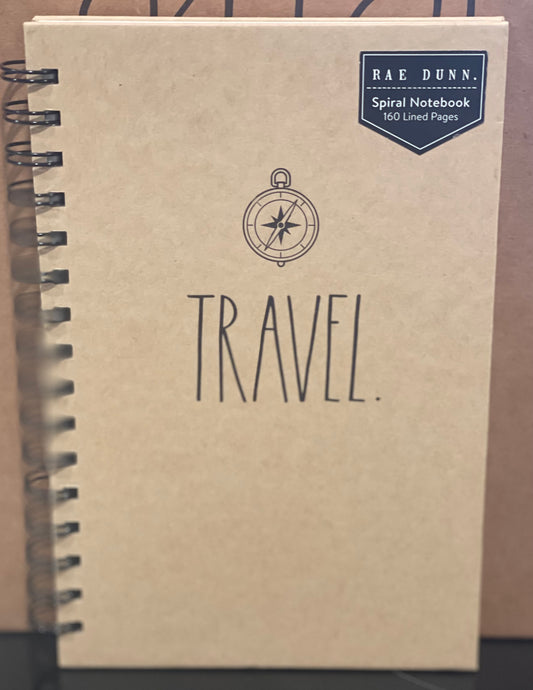 New Rae Dunn stationary TRAVEL notebook 5x7