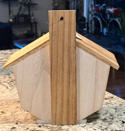 New Rae Dunn wood birdhouse TWEET 10.5x10.5