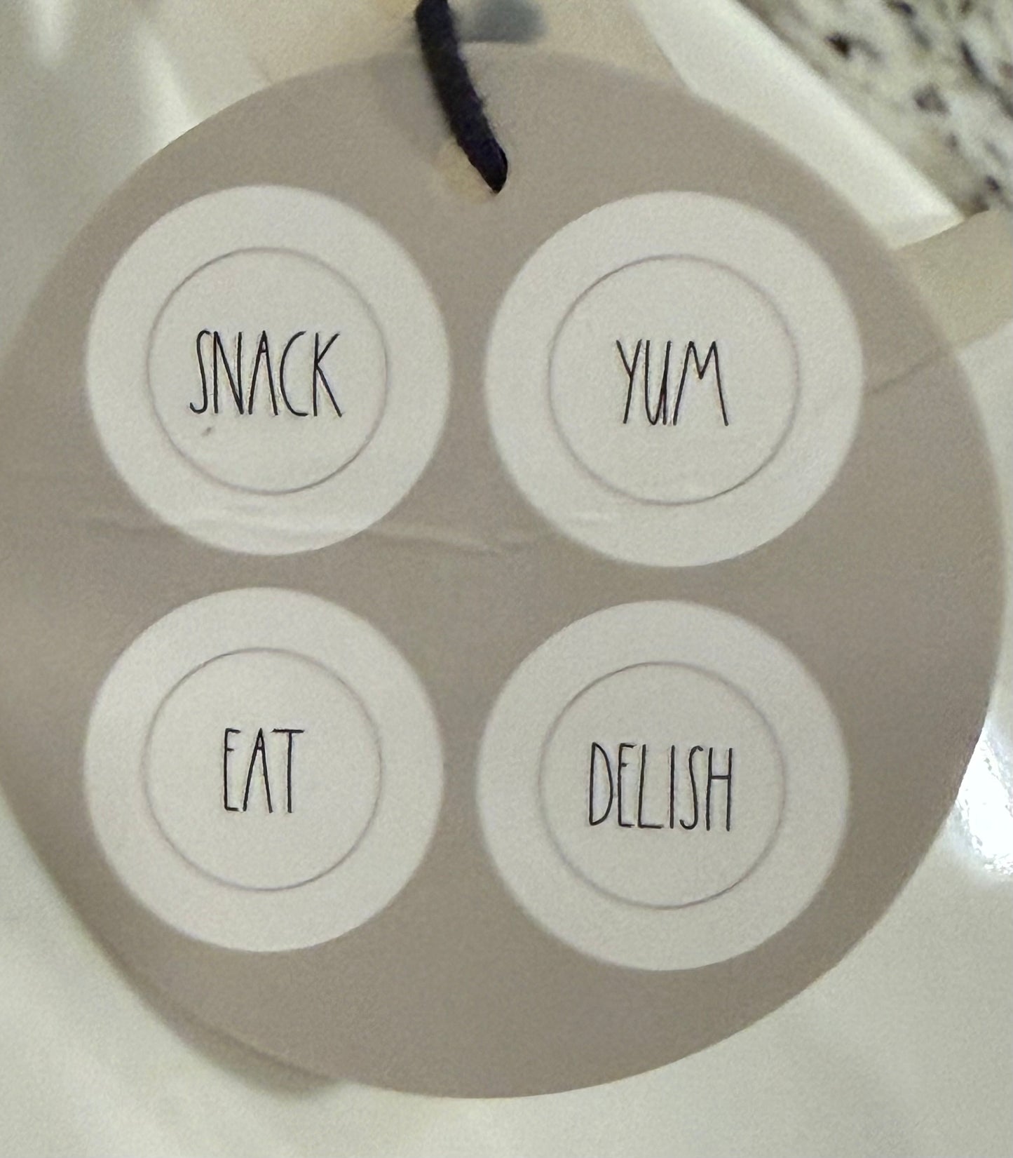 New Rae Dunn 4-piece melanin bowl set YUM SNACK EAT DELISH