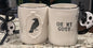 New Rae Dunn white ceramic Halloween coffee mug with raven OH MY GOTH