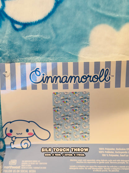 New blue Hello Kitty Cinnamon Roll silk touch throw blanket 50x70