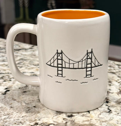 New Rae Dunn white ceramic coffee mug SAN FRAN