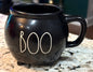 New Rae Dunn black ceramic caldron coffee mug Halloween decor BOO