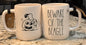 New Rae Dunn x Peanuts ceramic Snoopy Halloween coffee mug BEWARE OF THE BEAGLE