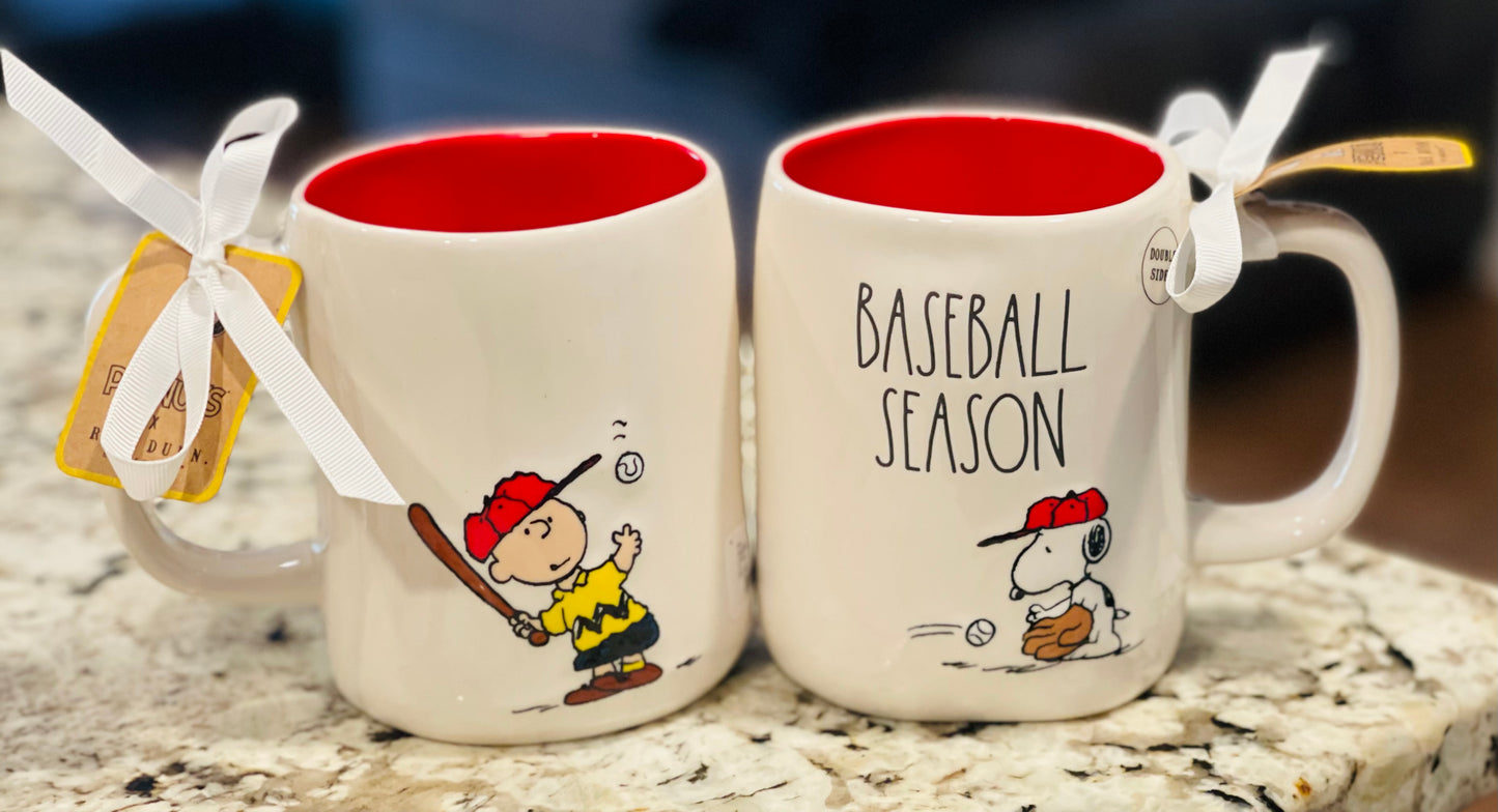 New Rae Dunn x Peanuts Snoopy line BASEBALL SEASON