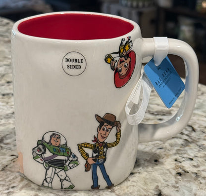New Rae Dunn x Pixar’s Toy Story white ceramic coffee mug HOWDY PARTNER