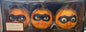 New Halloween Home set of 3 baby face masked pumpkin Halloween decor