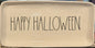 New Rae Dunn white ceramic serving tray/platter HAPPY HALLOWEEN 14.5x7.5