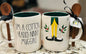 New Rae Dunn x Elf Movie ceramic mug with wood spoon I’M A COTTON HEADED NINNY MUGGINS