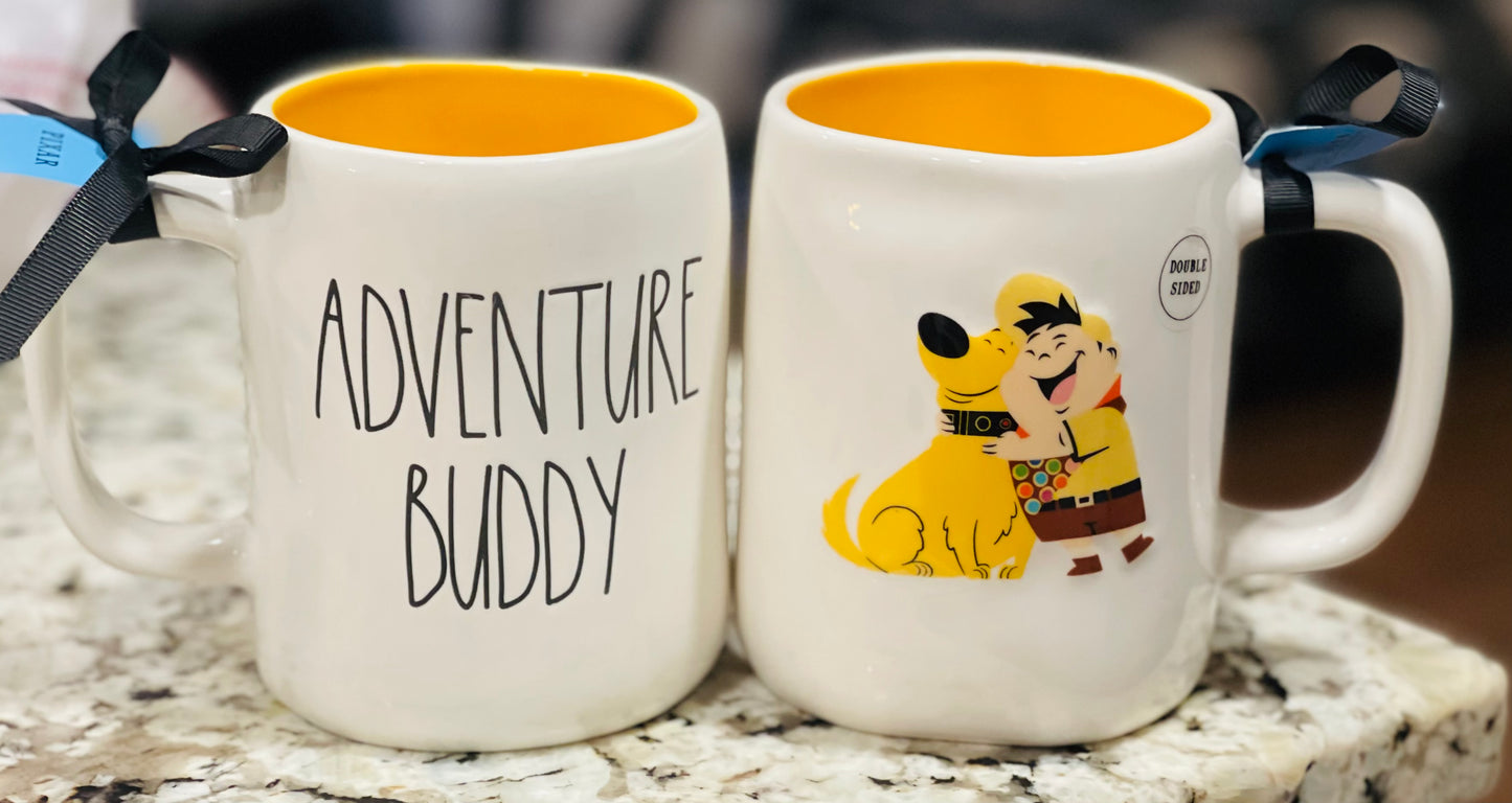 New Rae Dunn x Pixar’s Up! Ceramic coffee mug ADVENTURE BUDDY