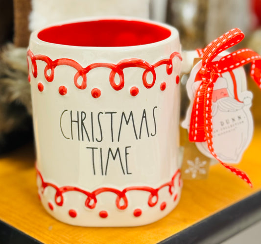 New Rae Dunn ceramic Coffee mug CHRISTMAS TIME