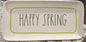 New Rae Dunn white ceramic HAPPY SPRING serving tray platter