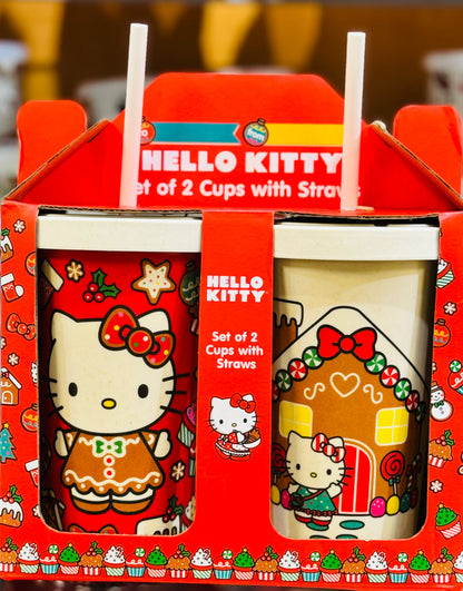 New Hello Kitty 2-piece Christmas cup set