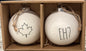 New Rae Dunn 2-piece ceramic Canada 🇨🇦 Christmas ornament set EH?