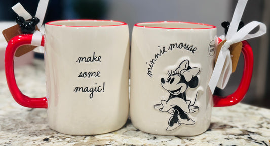 New Release Rae Dunn x Disney’s Minnie Mouse ceramic coffee mug decor