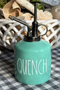 New Rae Dunn teal ceramic plant mister QUENCH