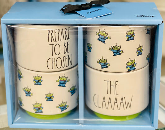 New Rae Dunn x Pixar’s Toy Story ceramic 4-piece boxed cup set THE CLAAAW