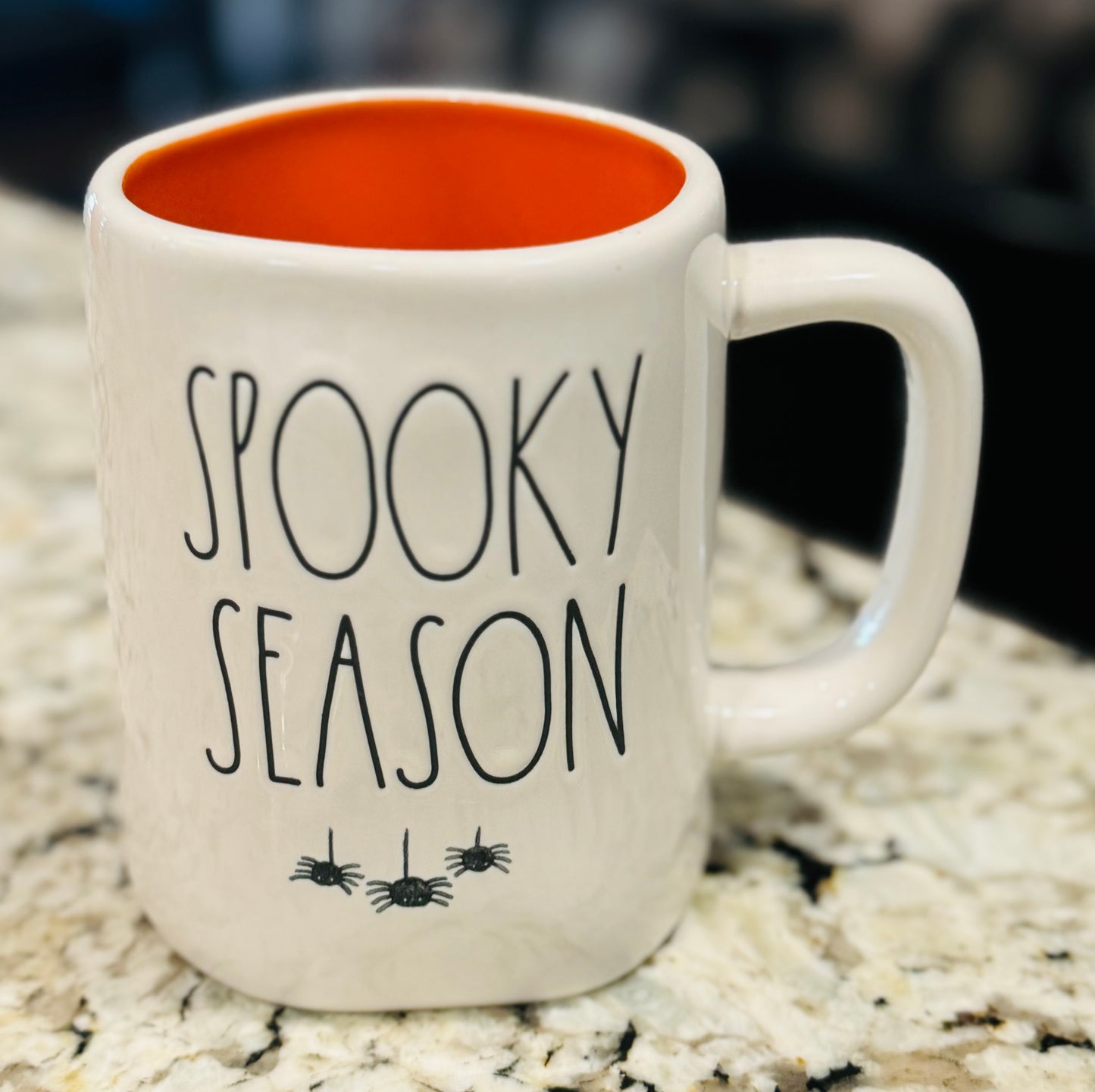 New Rae Dunn white ceramic Halloween coffee mug SPOOKY SEASON