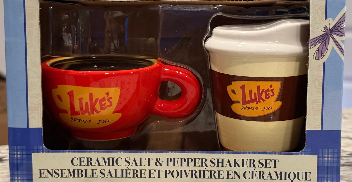 New ceramic Gilmore Girls salt and pepper shaker set