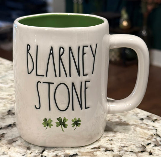 New Rae Dunn ceramic St. Patrick’s Day coffee mug BLARNEY STONE
