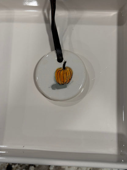 New Rae Dunn white watercolor pumpkins napkin holder
